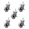 Service Caster 3 Inch Thermoplastic Wheel 12mm Threaded Stem Caster Set with Brakes SCC, 5PK SCC-TS05S310-TPRS-SLB-M1215-5 - alternate 2